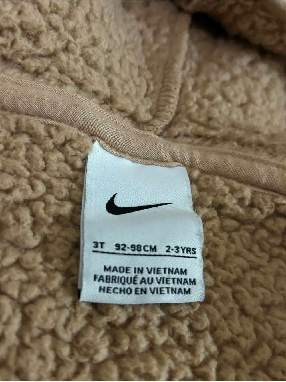 Nike toddler sherpa